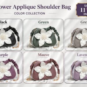 Flower Applique Handbag